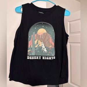 Time and try graphic tank top